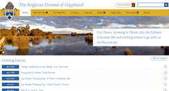 Desktop Screenshot of gippsanglican.org.au